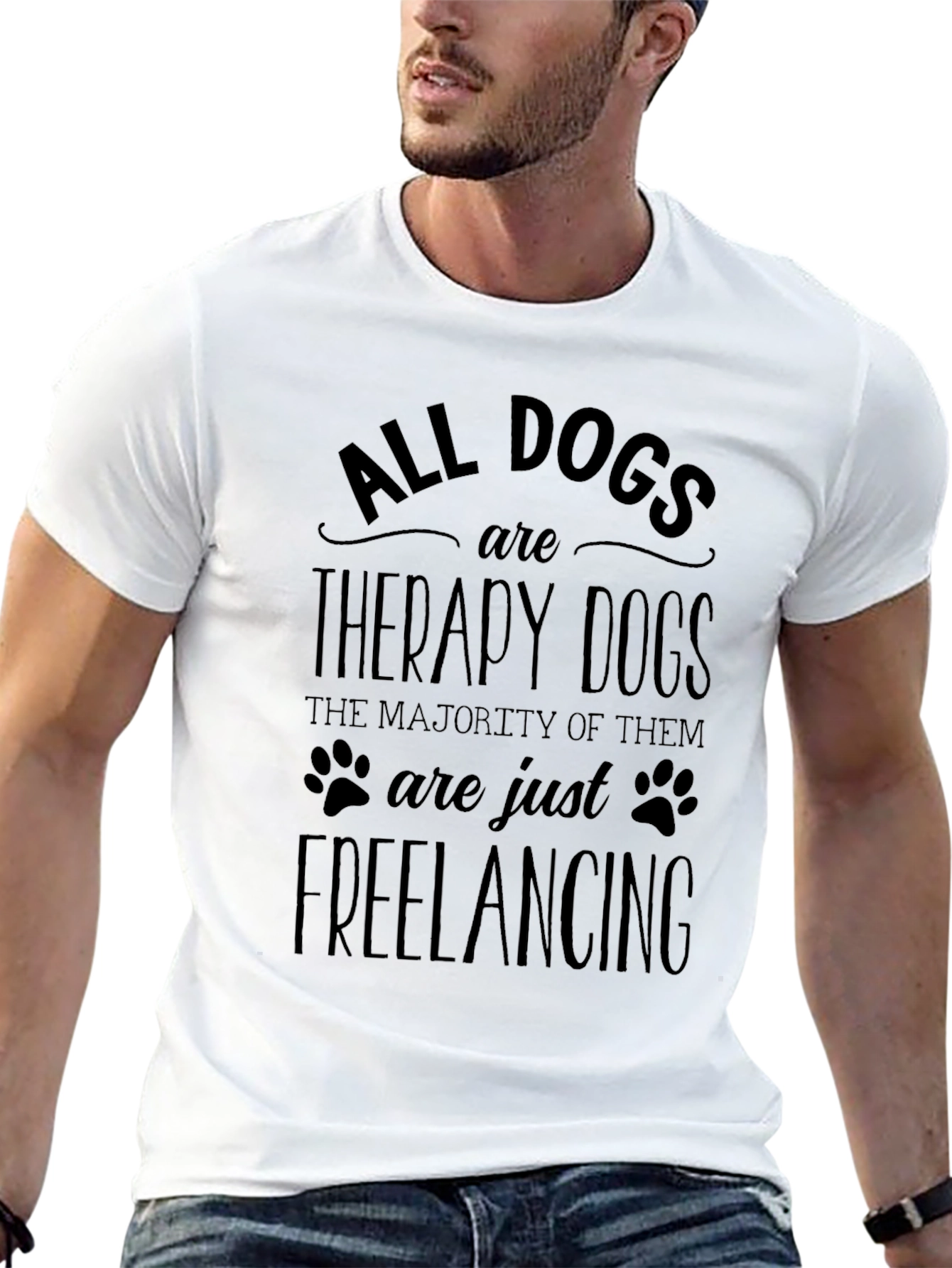 All Dogs are Therapy Dogs Graphic Tee