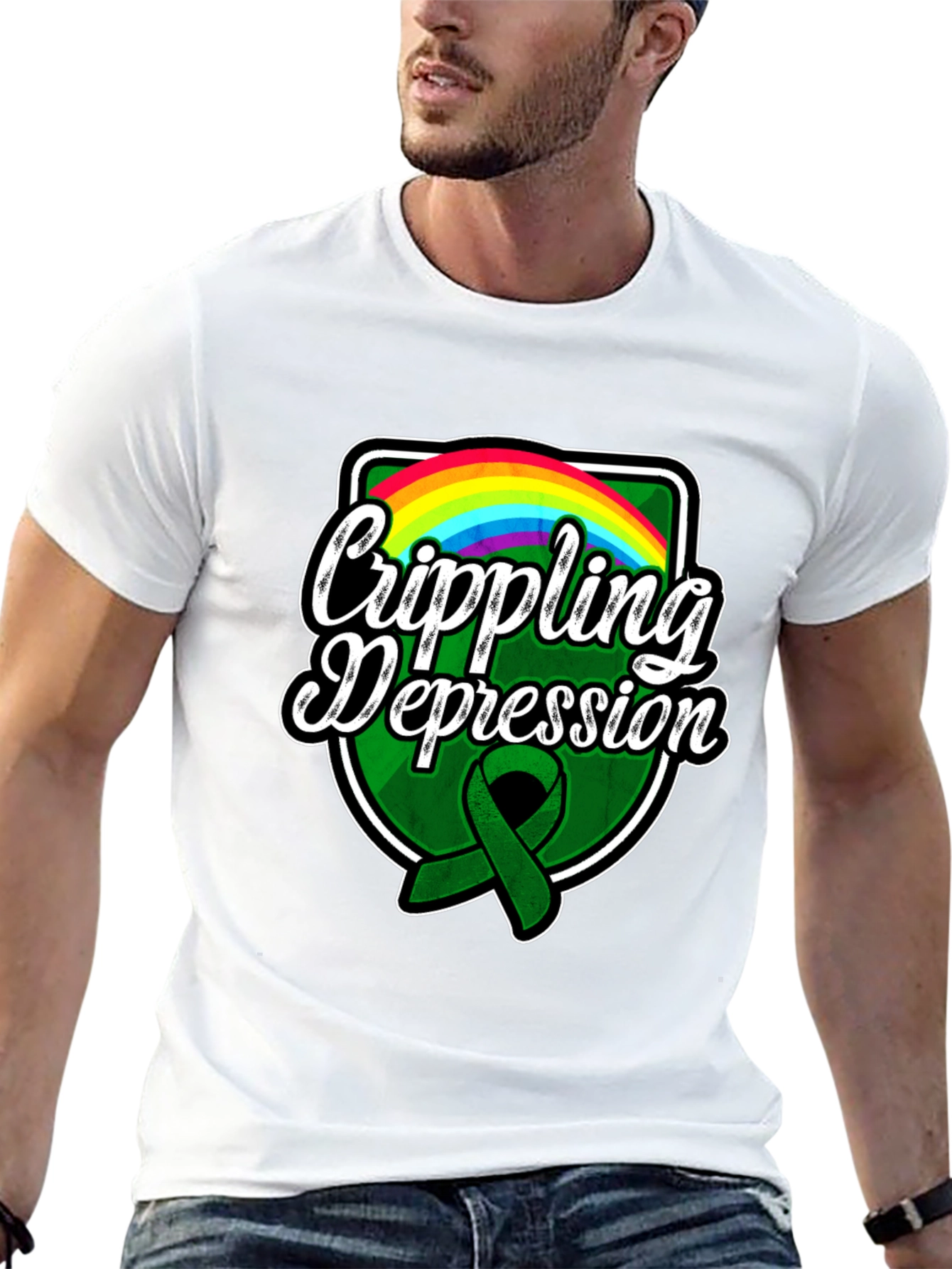 Crippling Depression Awareness Graphic T-Shirt