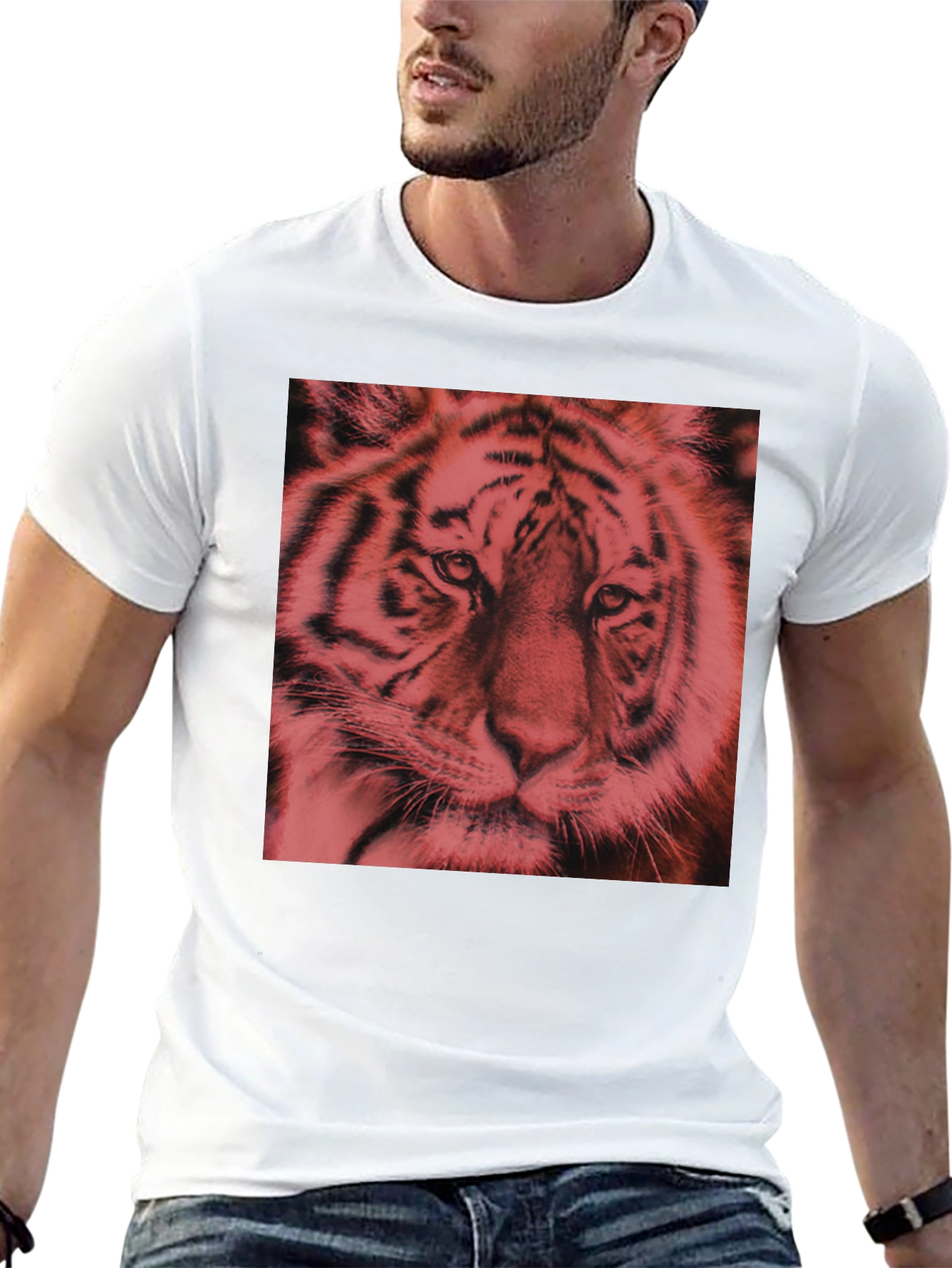 Tiger Graphic Tee - Bold Black T-Shirt