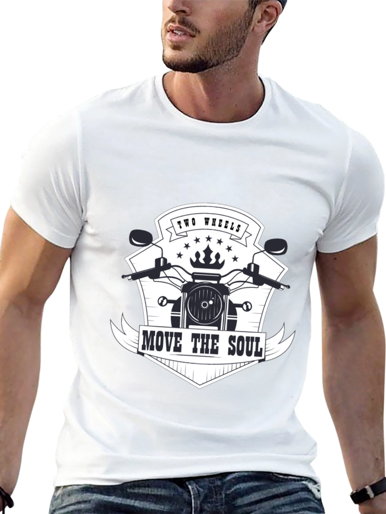 Two Wheels Move The Soul Graphic Tee