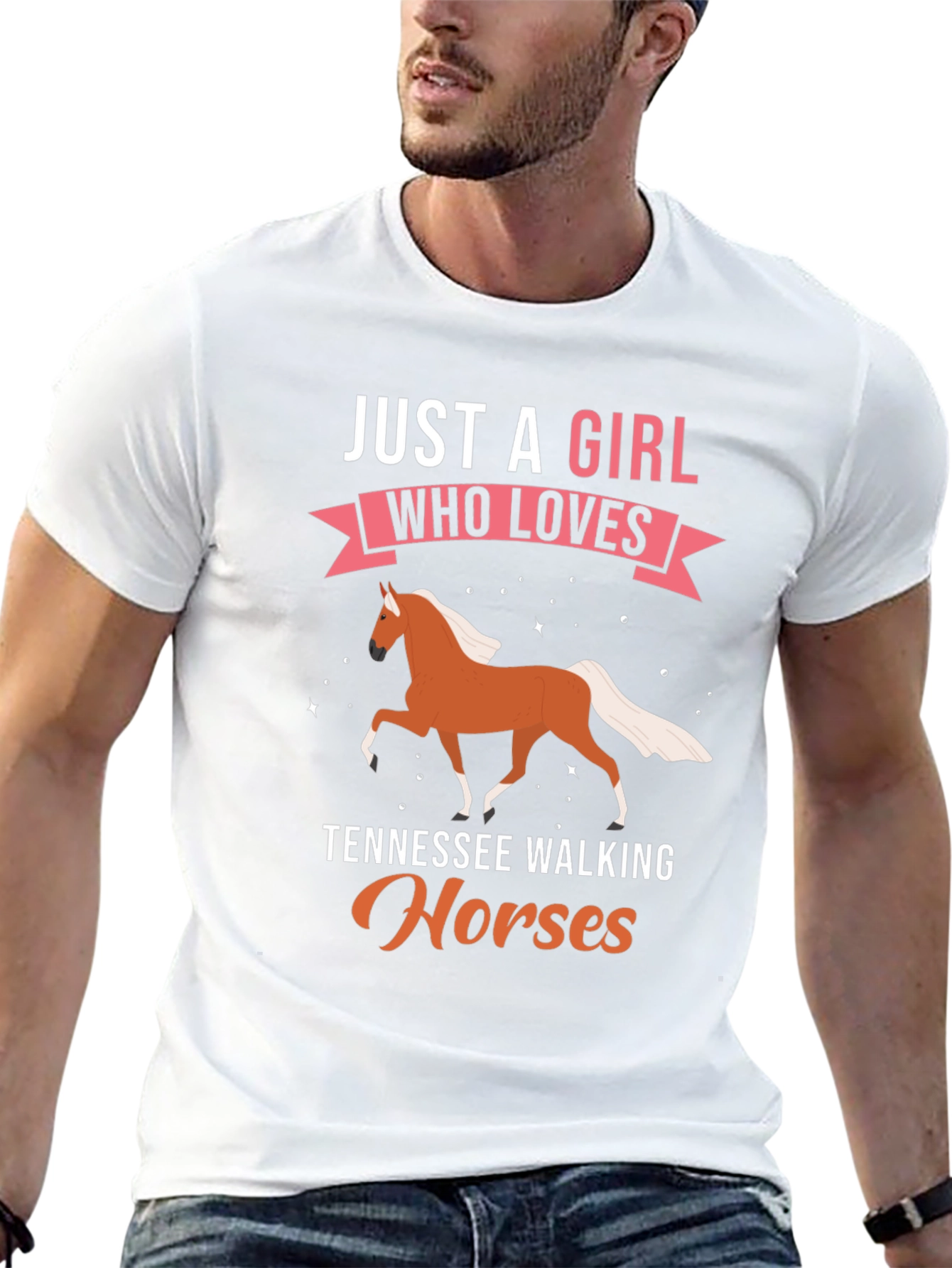 Girl Who Loves Tennessee Walking Horses T-Shirt