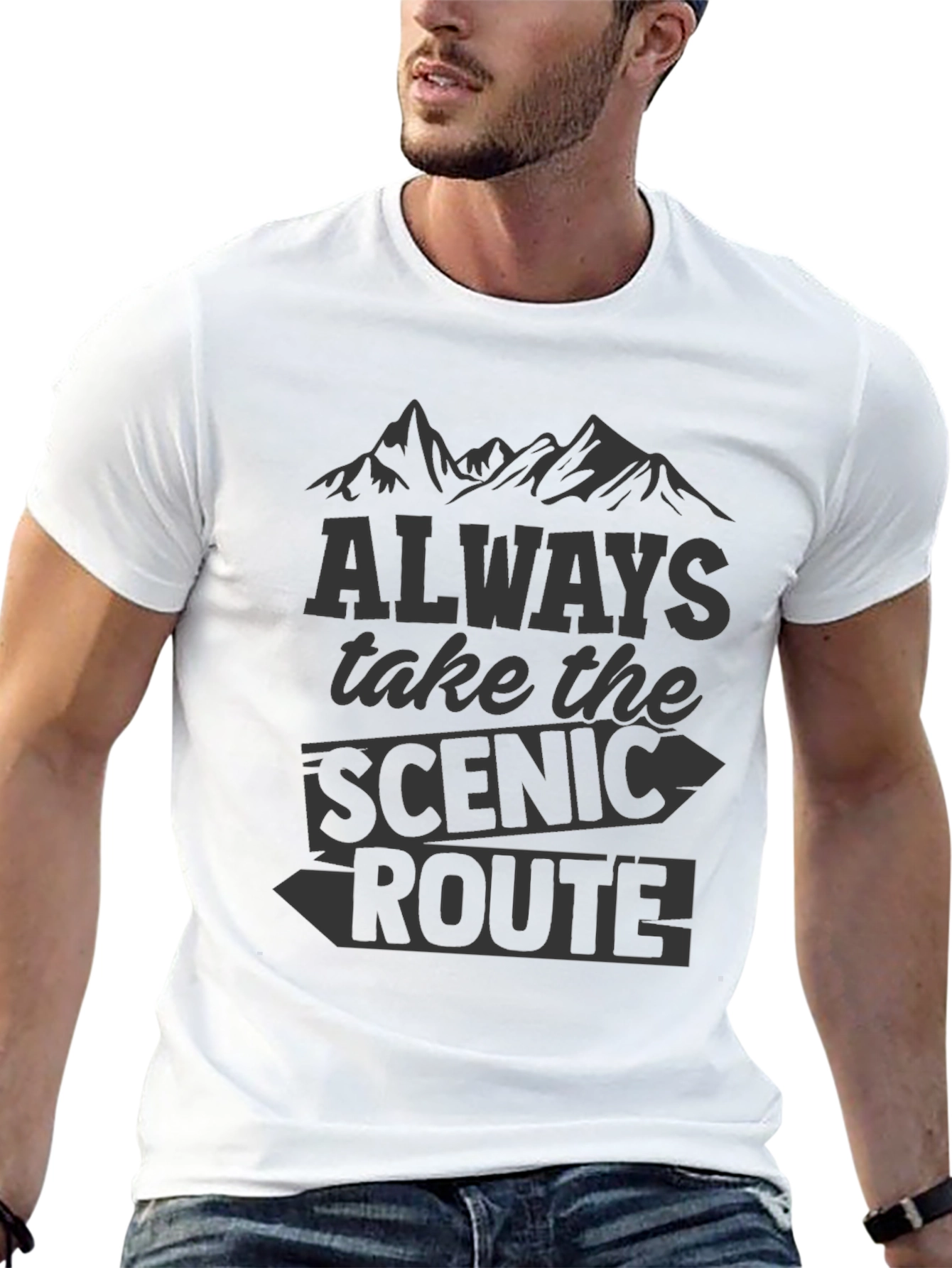 Scenic Route Mountain T-Shirt - Adventure Apparel