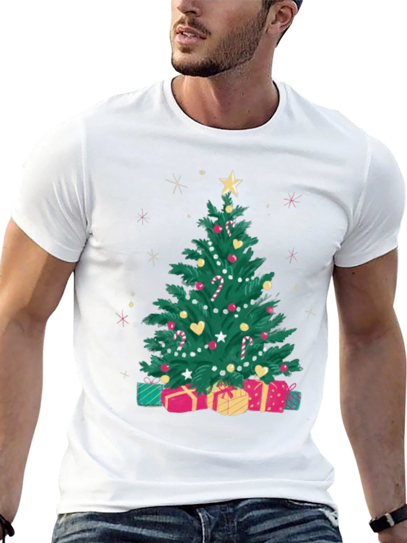 Festive Christmas Tree Graphic Tee