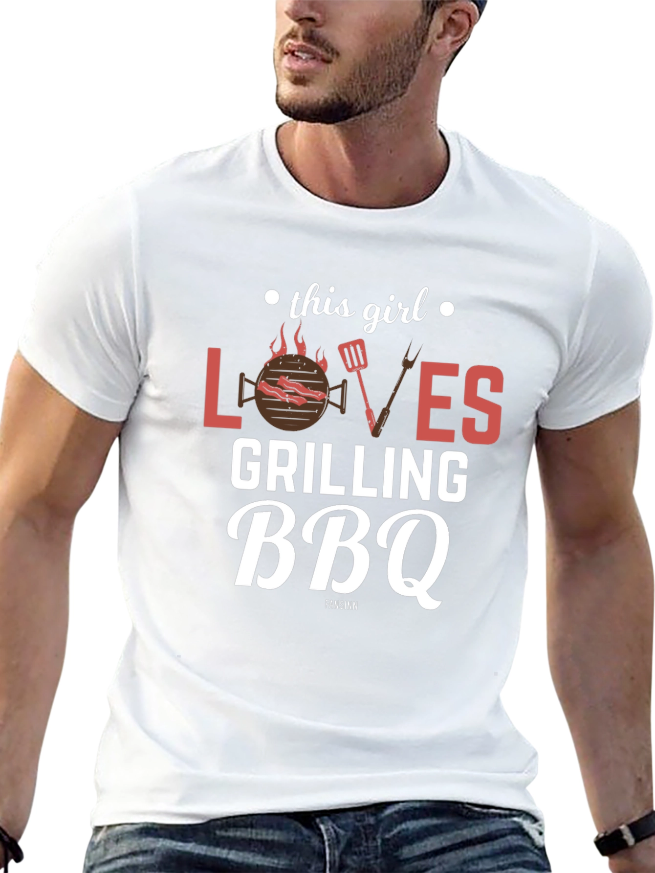 This Girl Loves Grilling BBQ T-Shirt