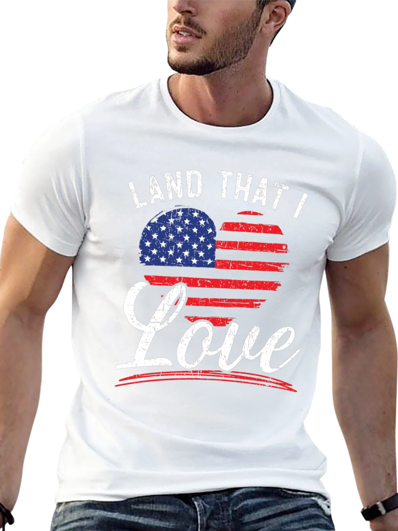 Land That I Love Patriotic Graphic Tee