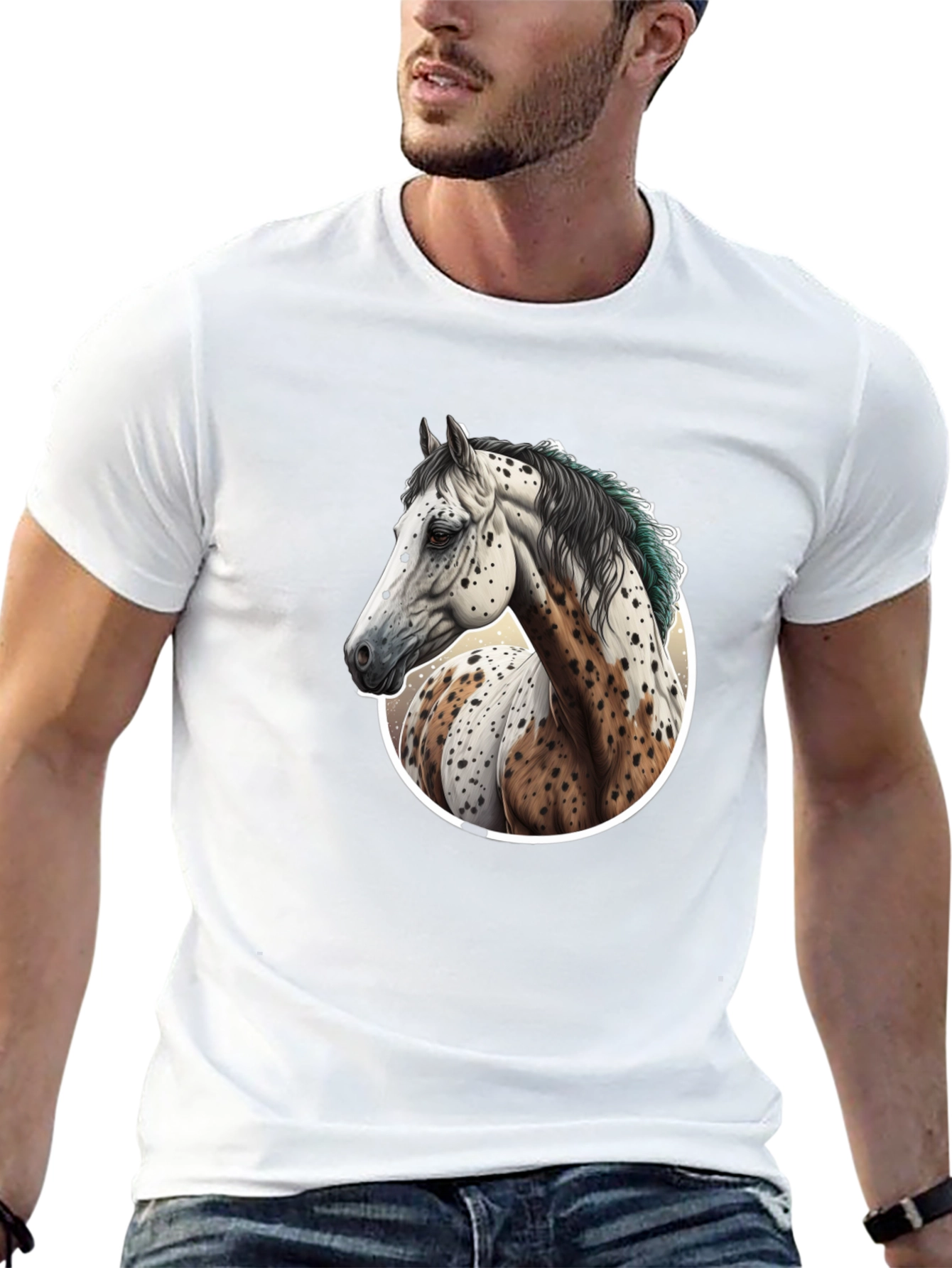 Horse Portrait Graphic Tee - Unique Style