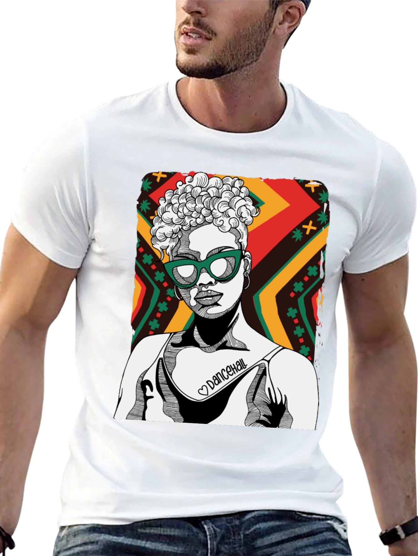 Dancehall Graphic Print Tee