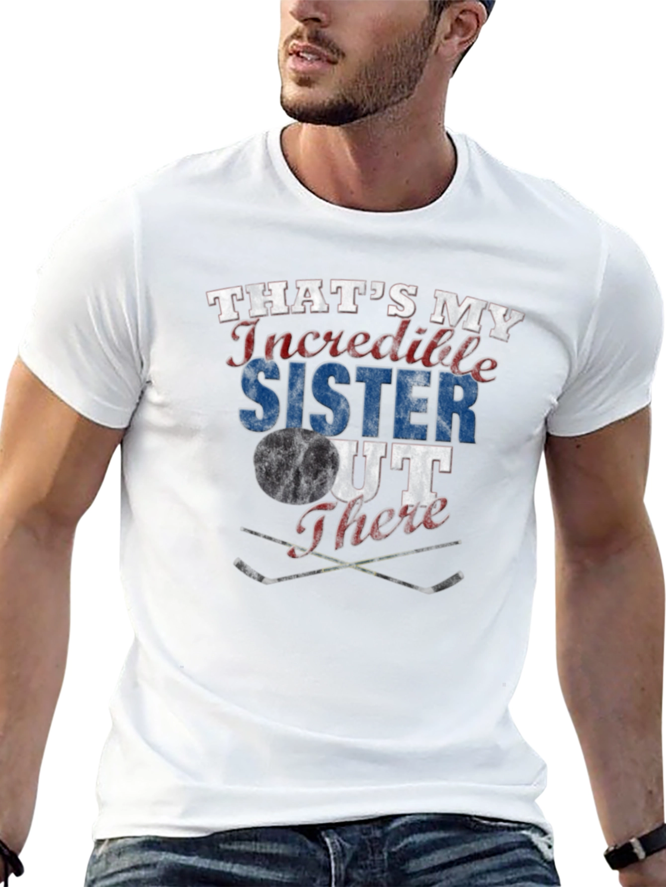 Thats My Incredible Sister Out There Hockey T-Shirt