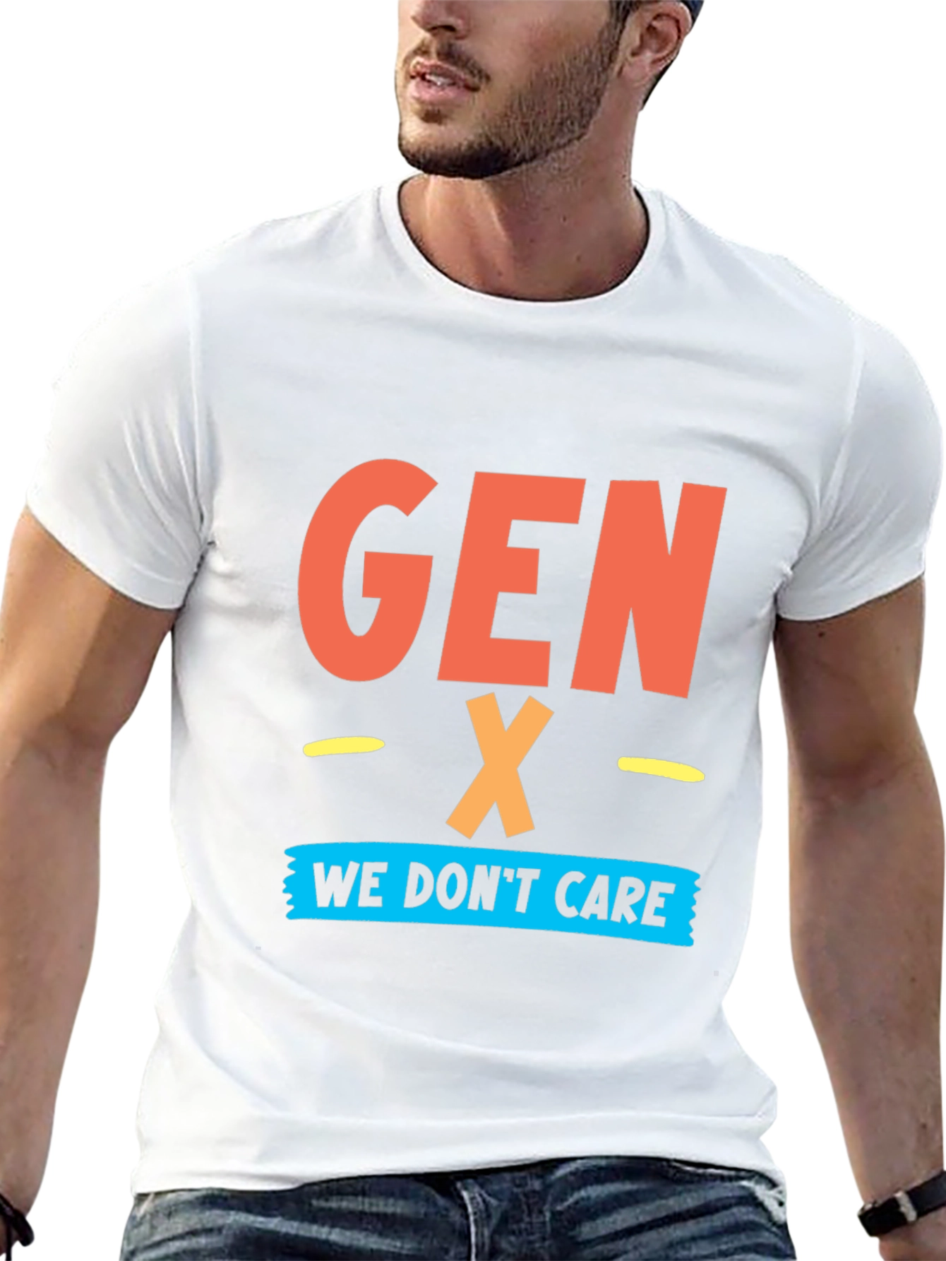 Gen X - We Dont Care Graphic T-Shirt