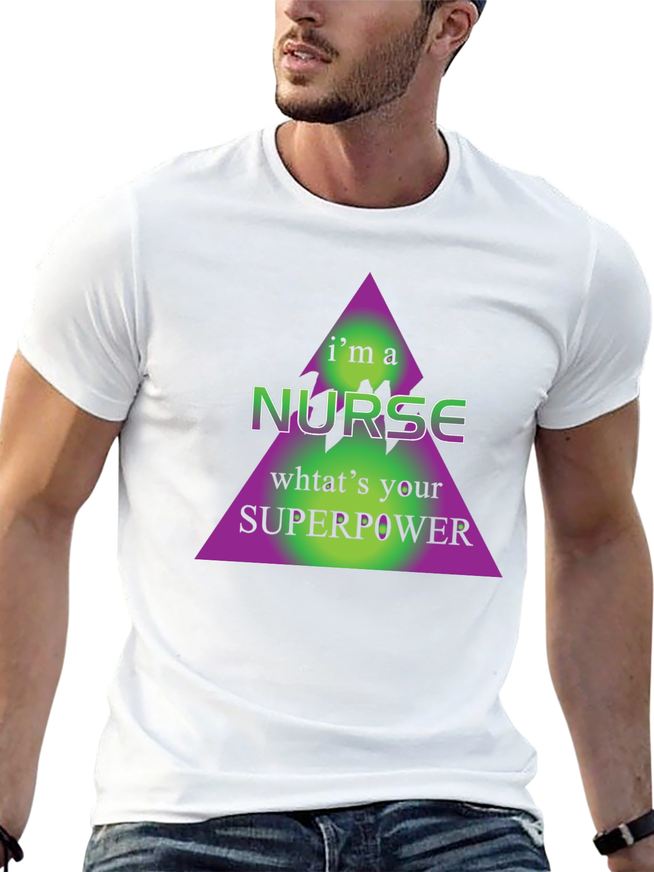 Nurse Superpower Graphic Tee