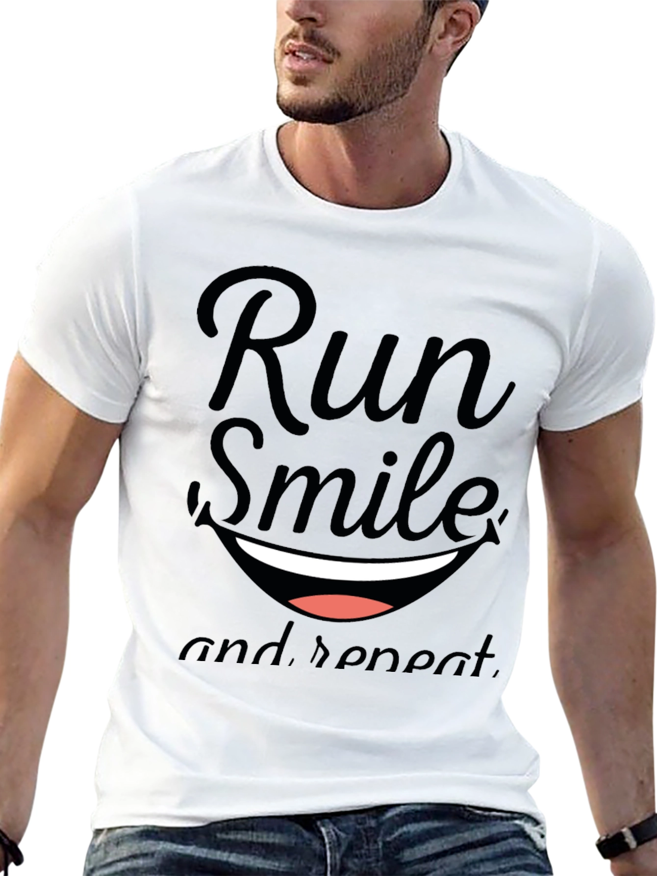 Run Smile Repeat Graphic Tee