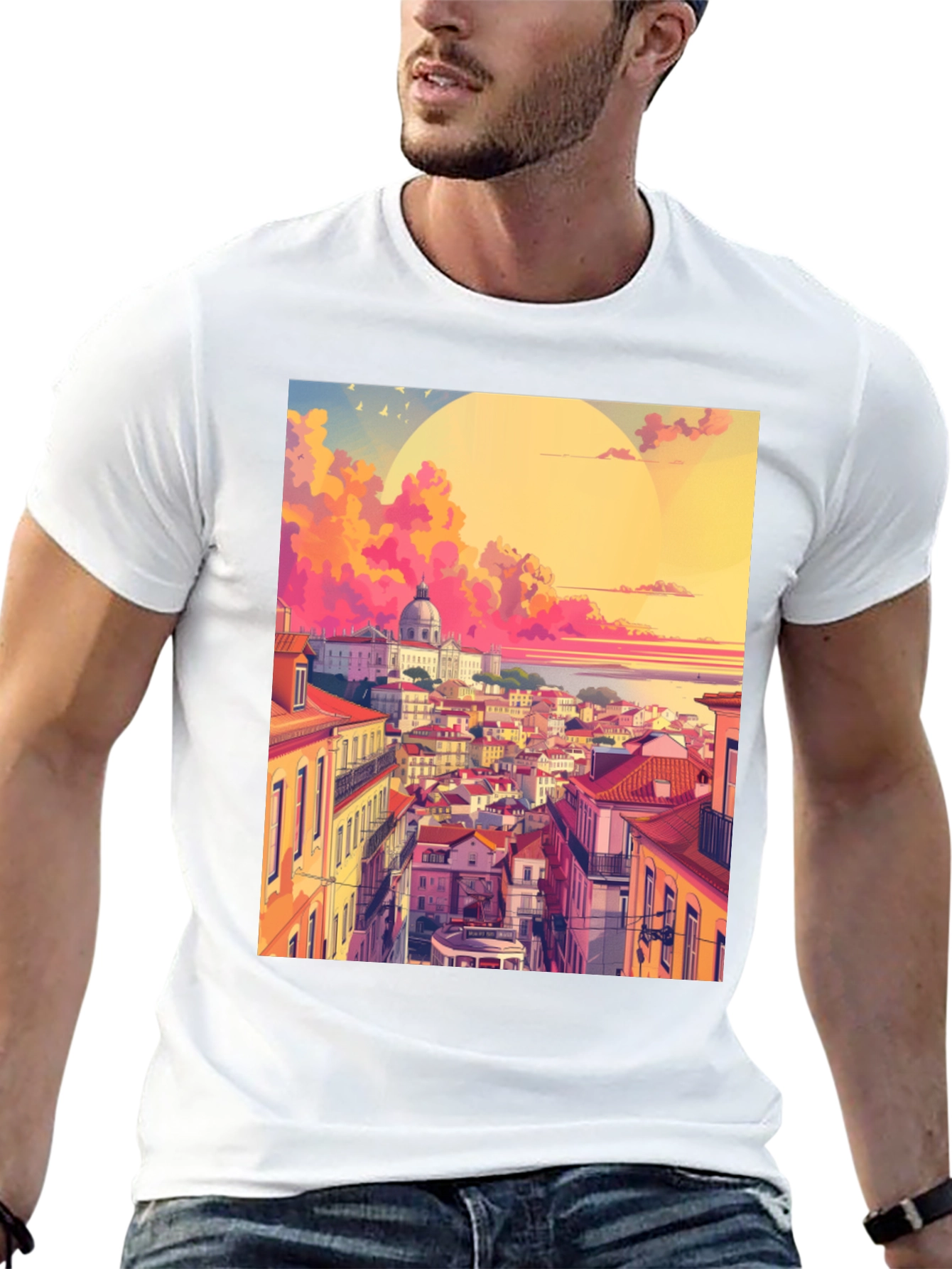 Lisbon Sunset Graphic Tee