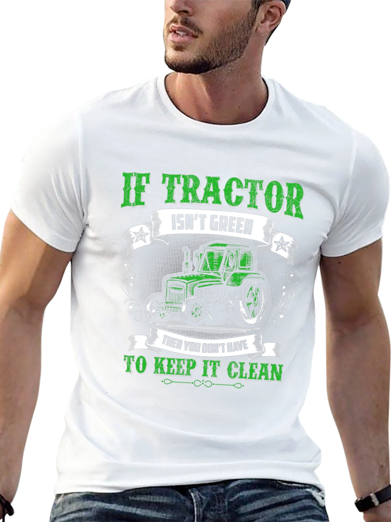 Green Tractor Graphic Tee