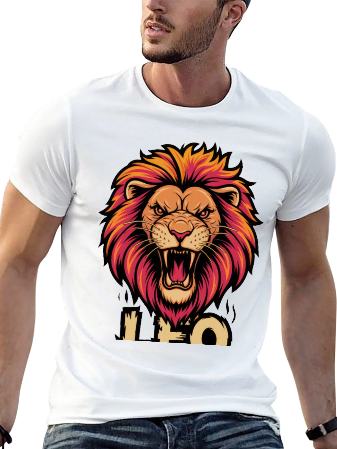 Leo Zodiac Lion Graphic T-Shirt
