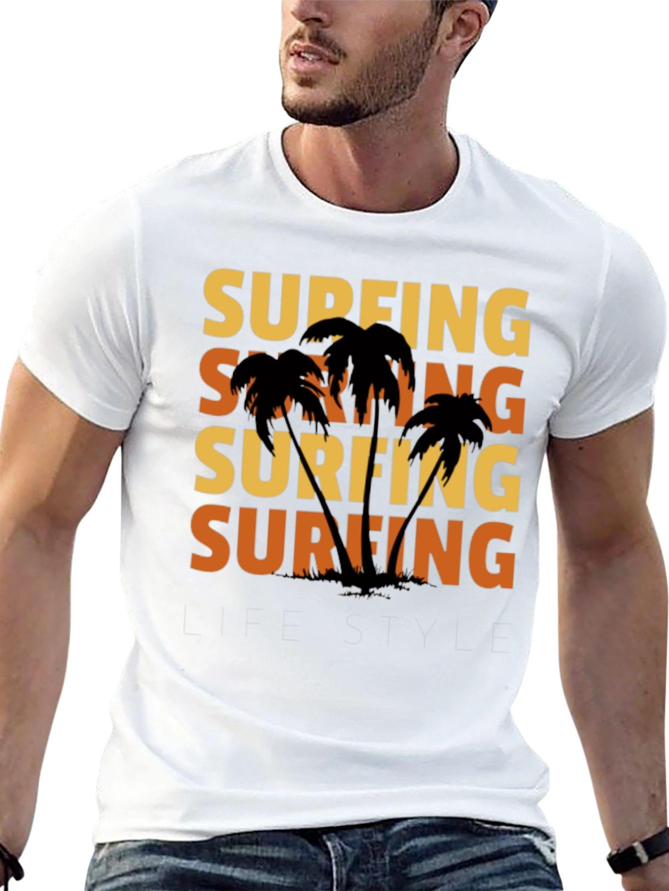 Surfing Lifestyle Graphic Tee - Island Vibes