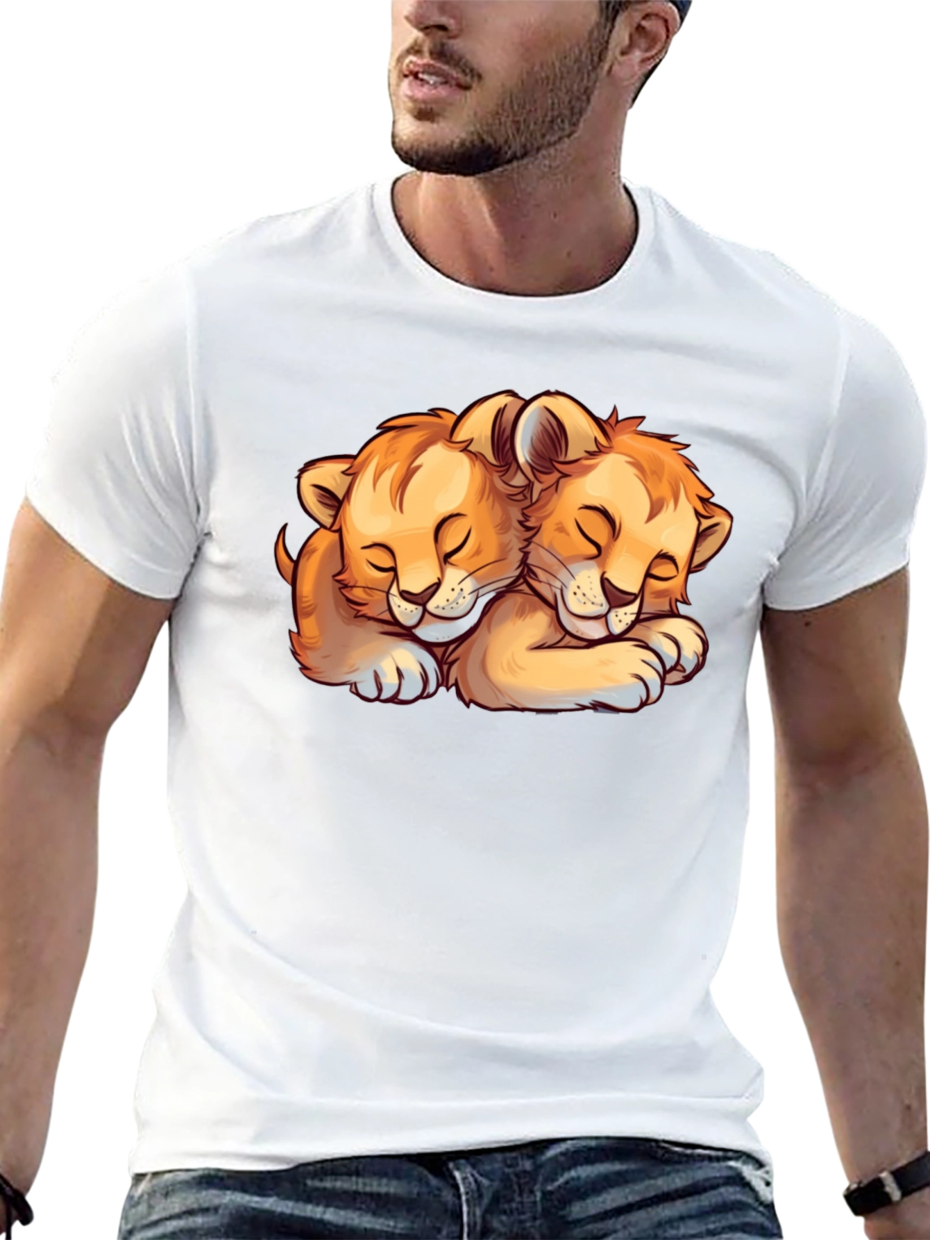 Lion Cubs Graphic Tee - Cute Animal Lover T-Shirt