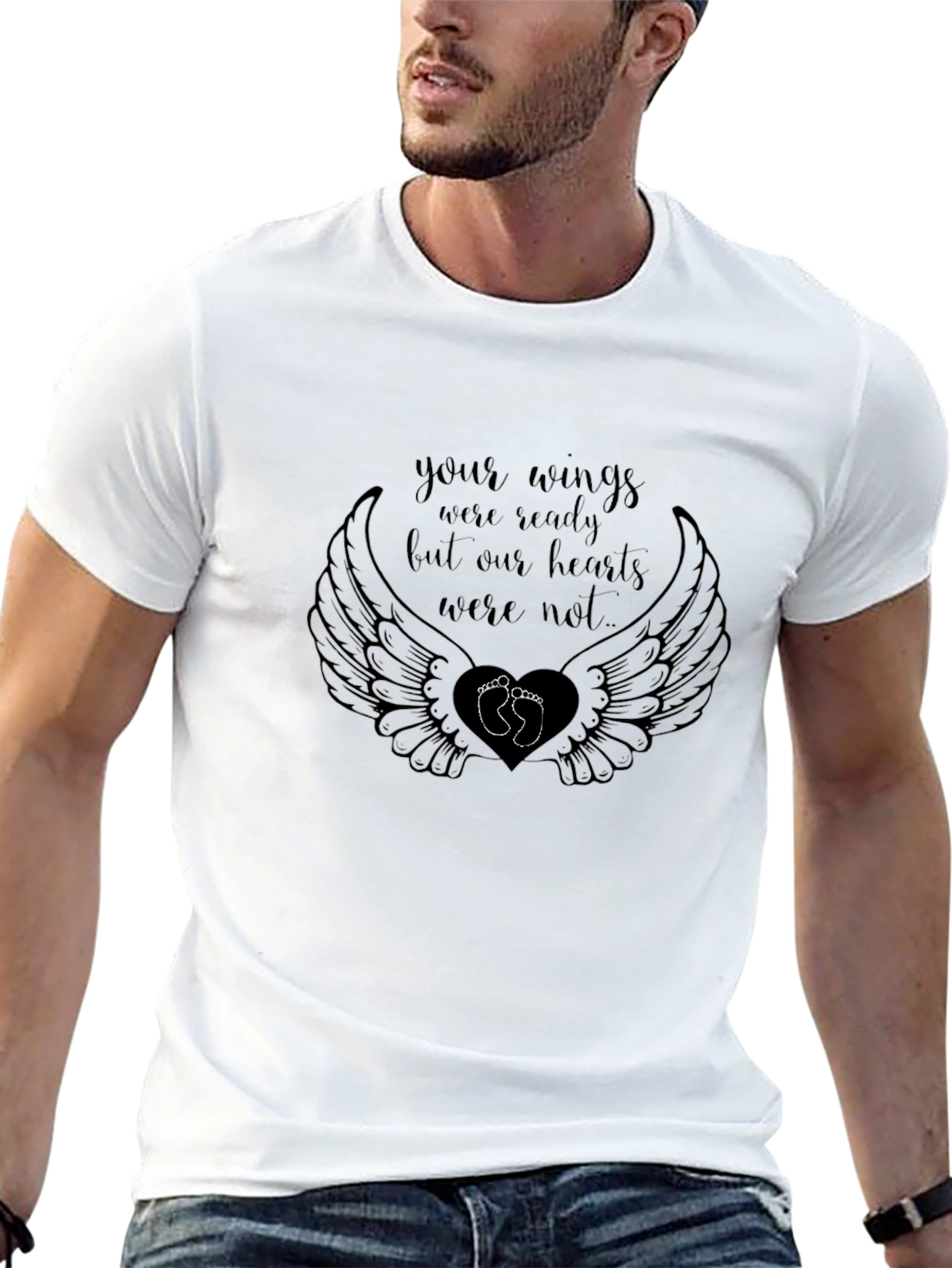 Memorial Wings T-Shirt - Infant Loss Remembrance