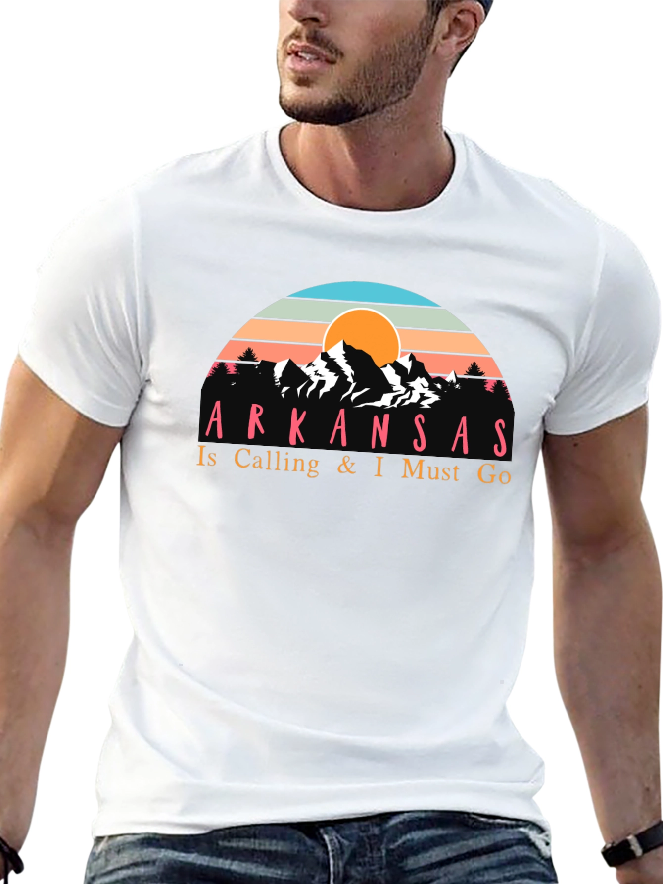 Arkansas Calling Mens Black T-Shirt