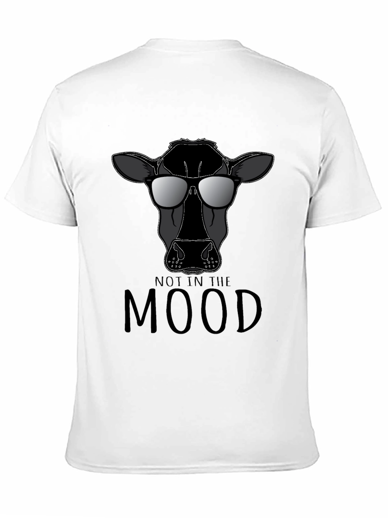 Not In The Mood Cow Graphic T-Shirt