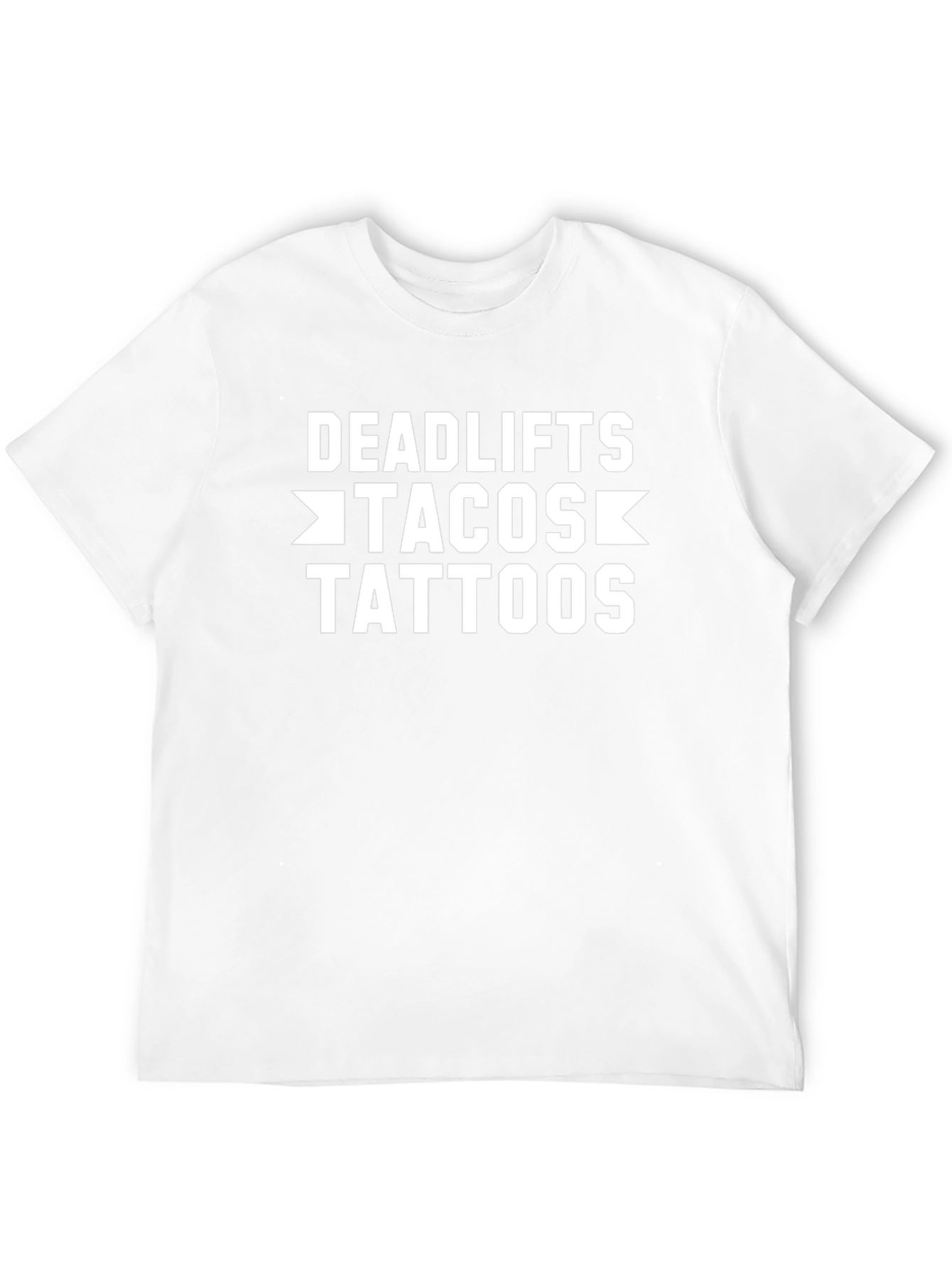 Deadlifts Tacos Tattoos Black Graphic Tee