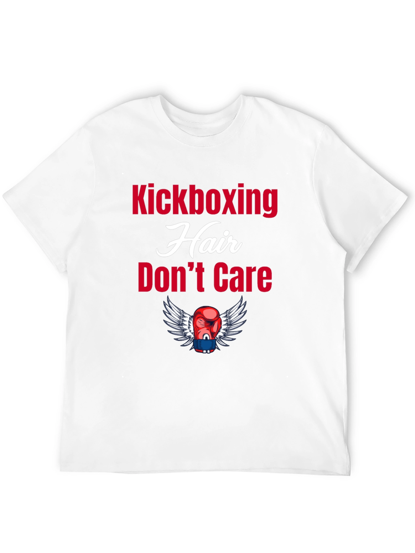 Kickboxing Hair Dont Care Graphic Tee