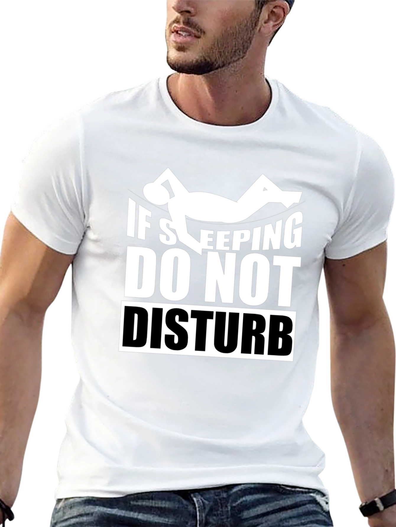 If Sleeping Do Not Disturb Graphic T-Shirt