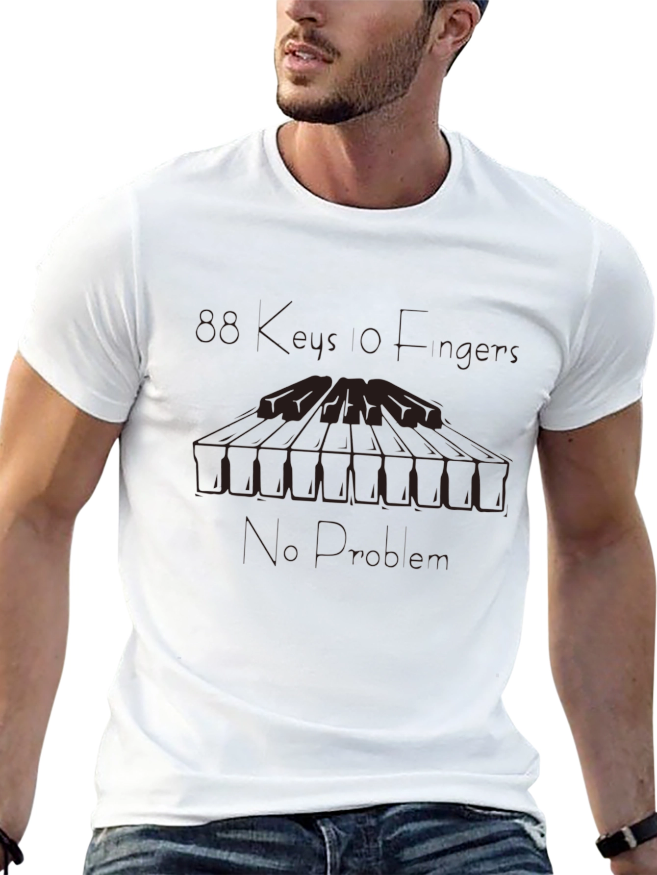 Straight Fingers No Problem Graphic Tee