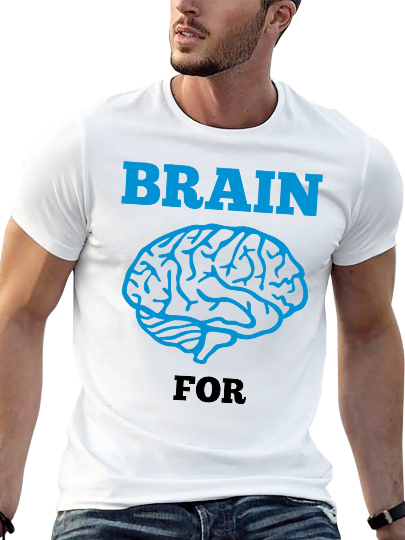 Brain For T-Shirt - Graphic Tee