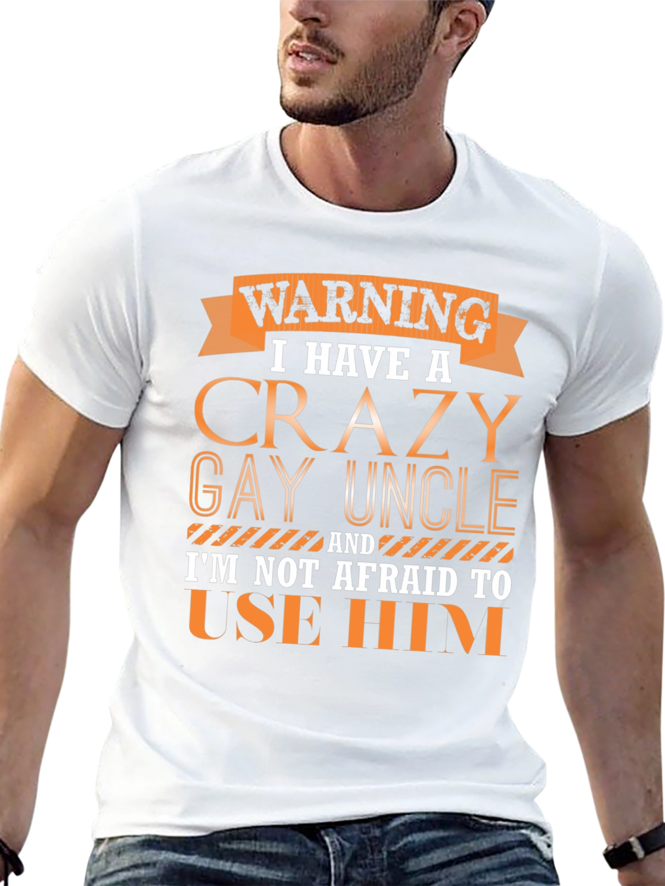 Warning Crazy Gay Uncle T-Shirt