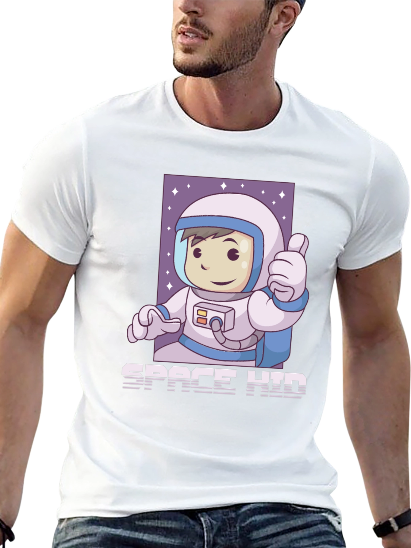 Space Kid Graphic Tee - Black