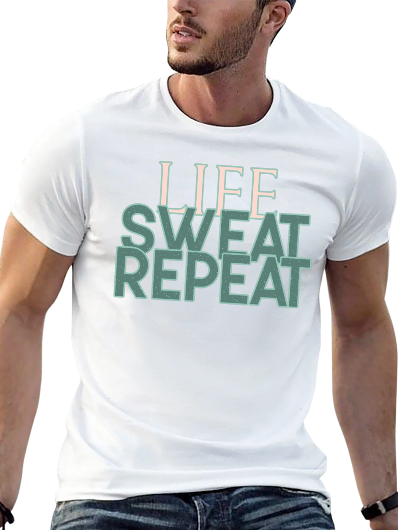 Life Sweat Repeat Graphic T-Shirt