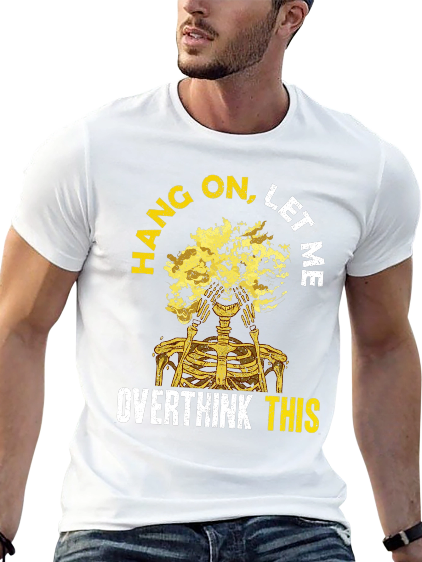 Overthink Skeleton Graphic Tee