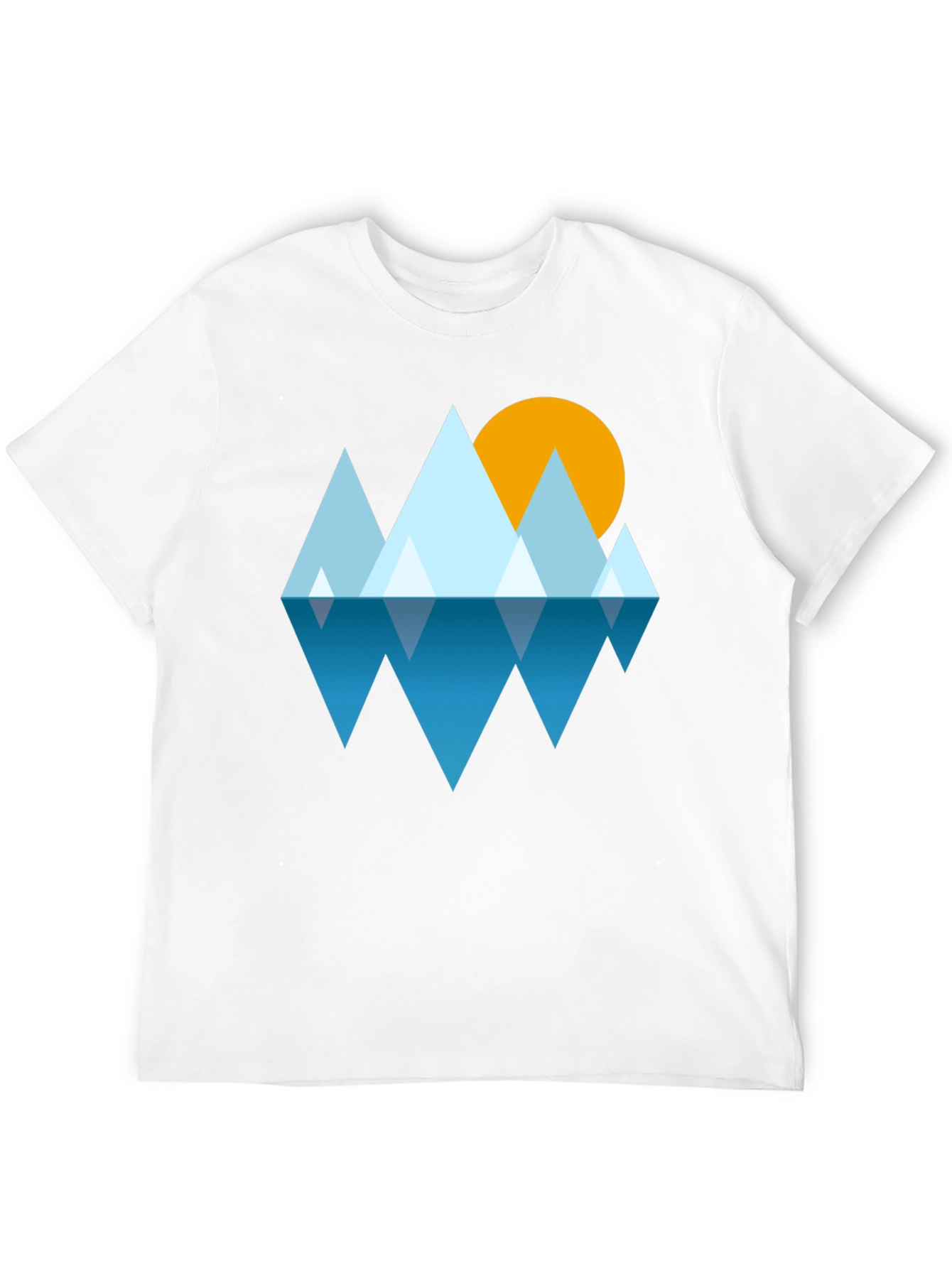 Geometric Mountain & Sun Tee
