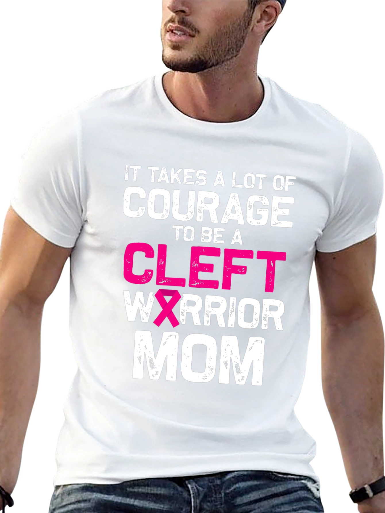 Courage Cleft Warrior Mom Graphic Tee