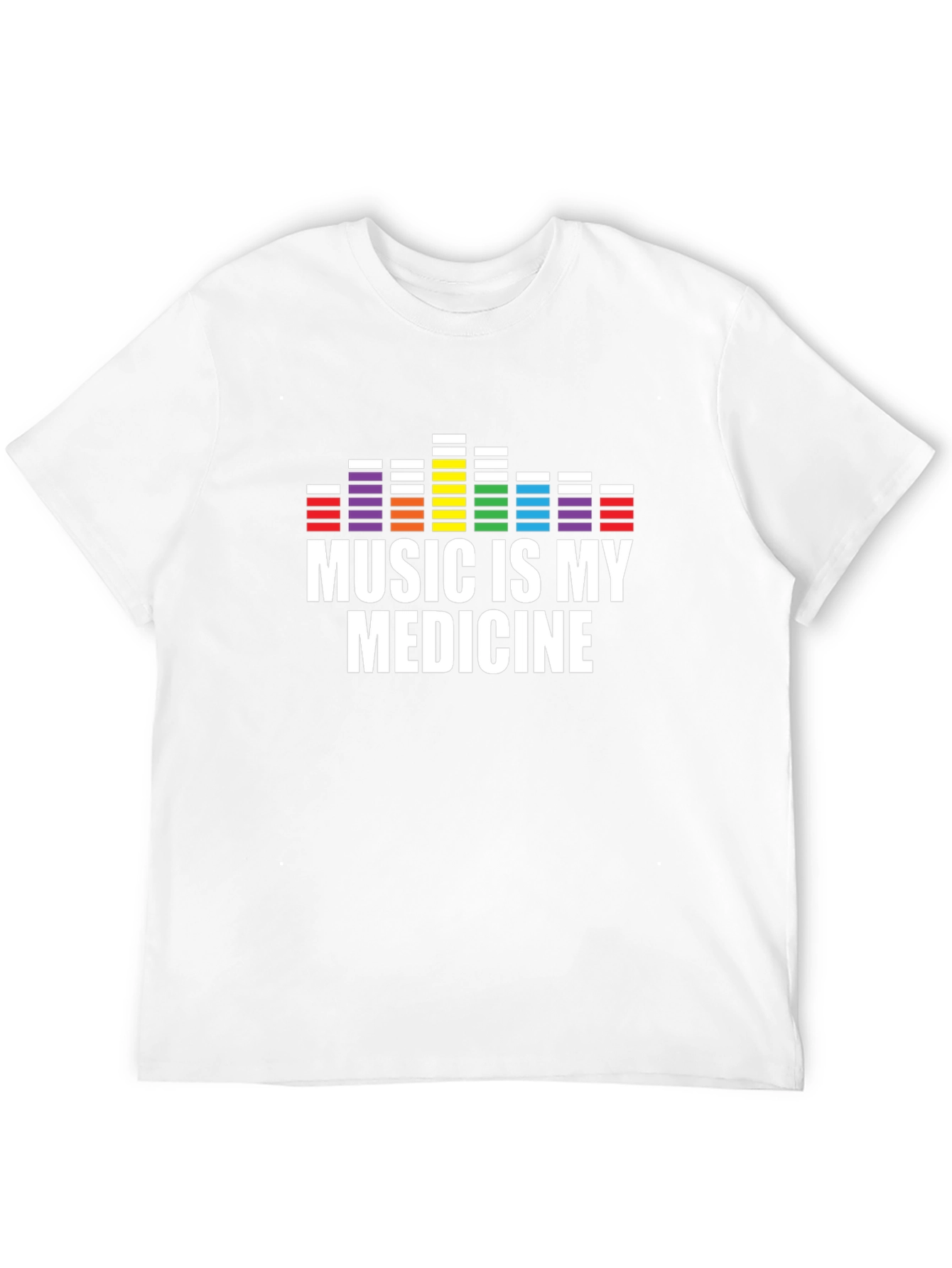 Music is My Medicine Black Graphic T-Shirt