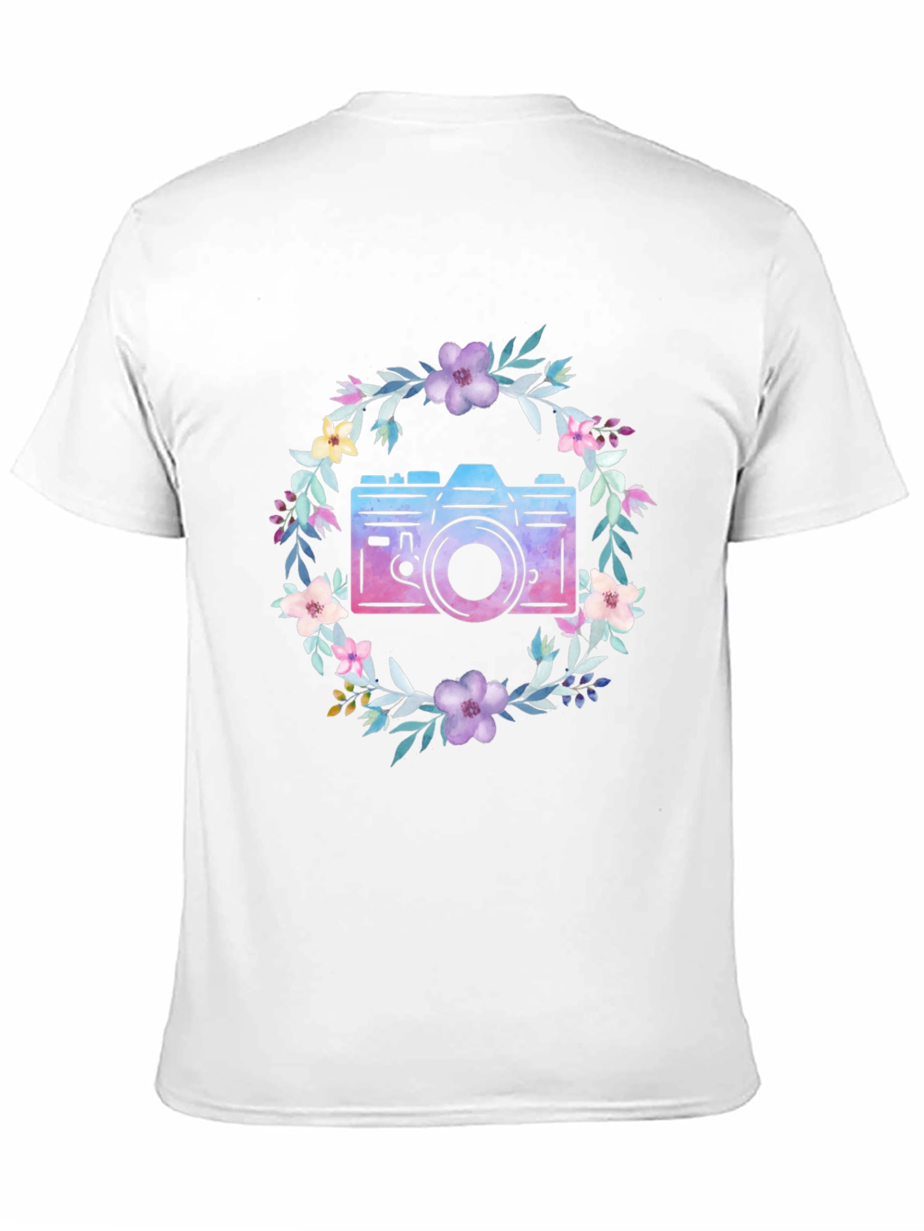 Floral Camera T-Shirt - Unisex Style