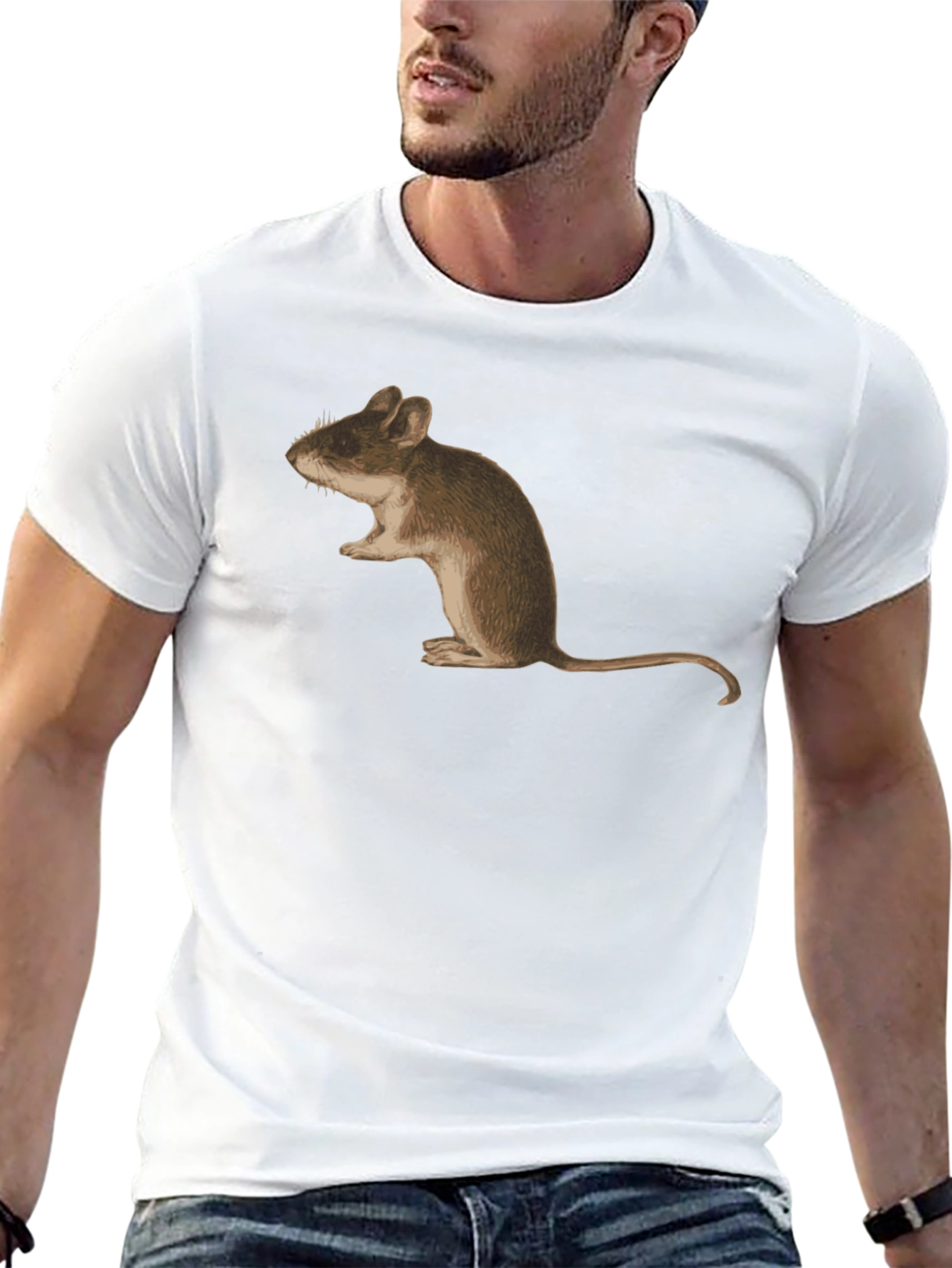 Mouse Graphic Tee - Unisex Black T-Shirt