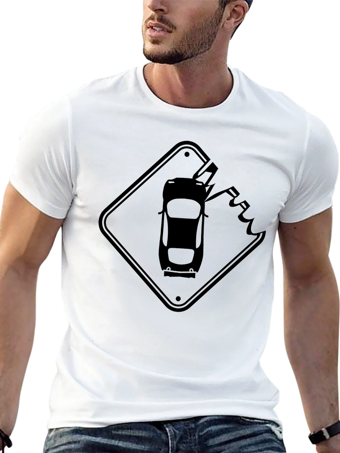 Road Rage Ahead T-Shirt - Black Cotton Tee