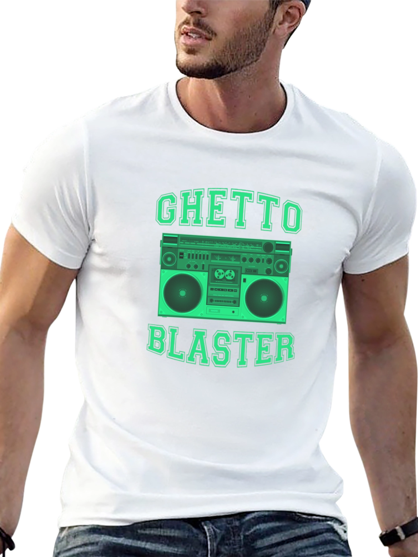 Ghetto Blaster Boombox Graphic T-Shirt