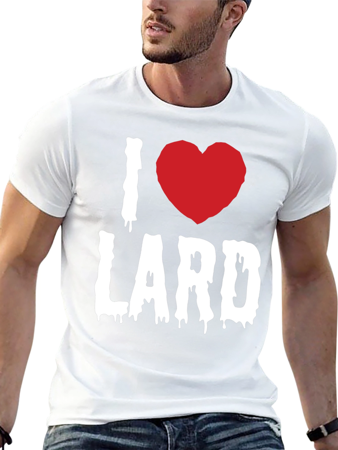 I Love Lard Graphic Tee - Black