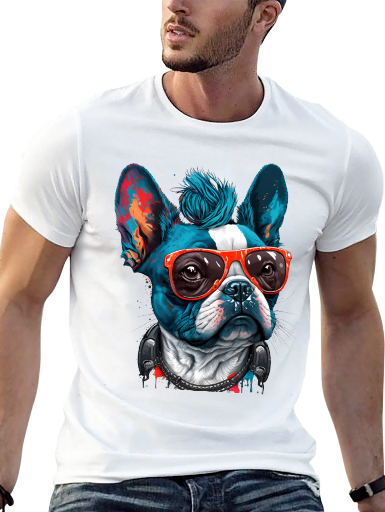 Cool Bulldog Graphic Tee