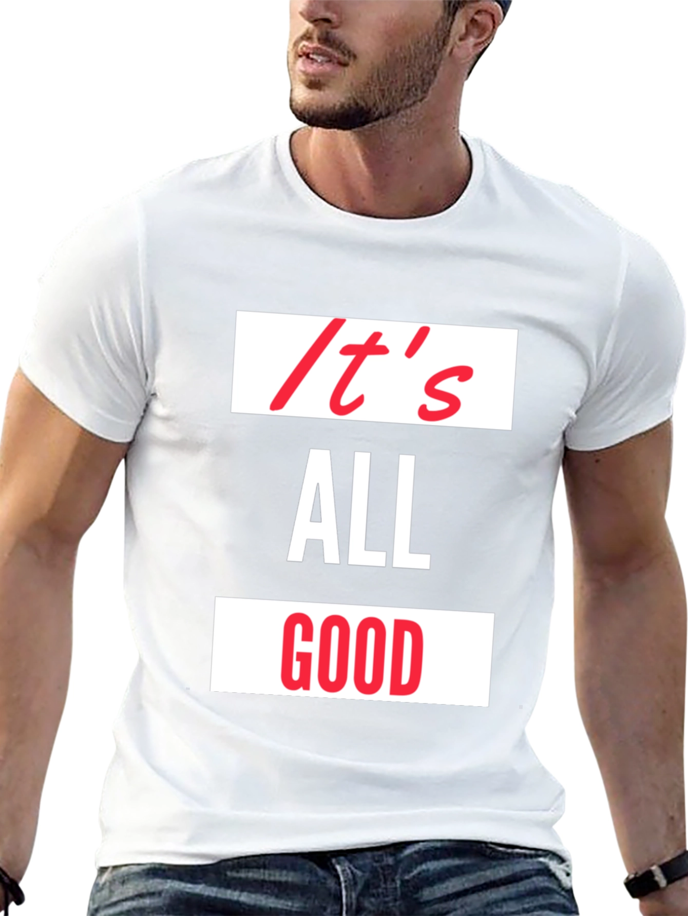 Its All Good Graphic Tee - Black Casual Shirt