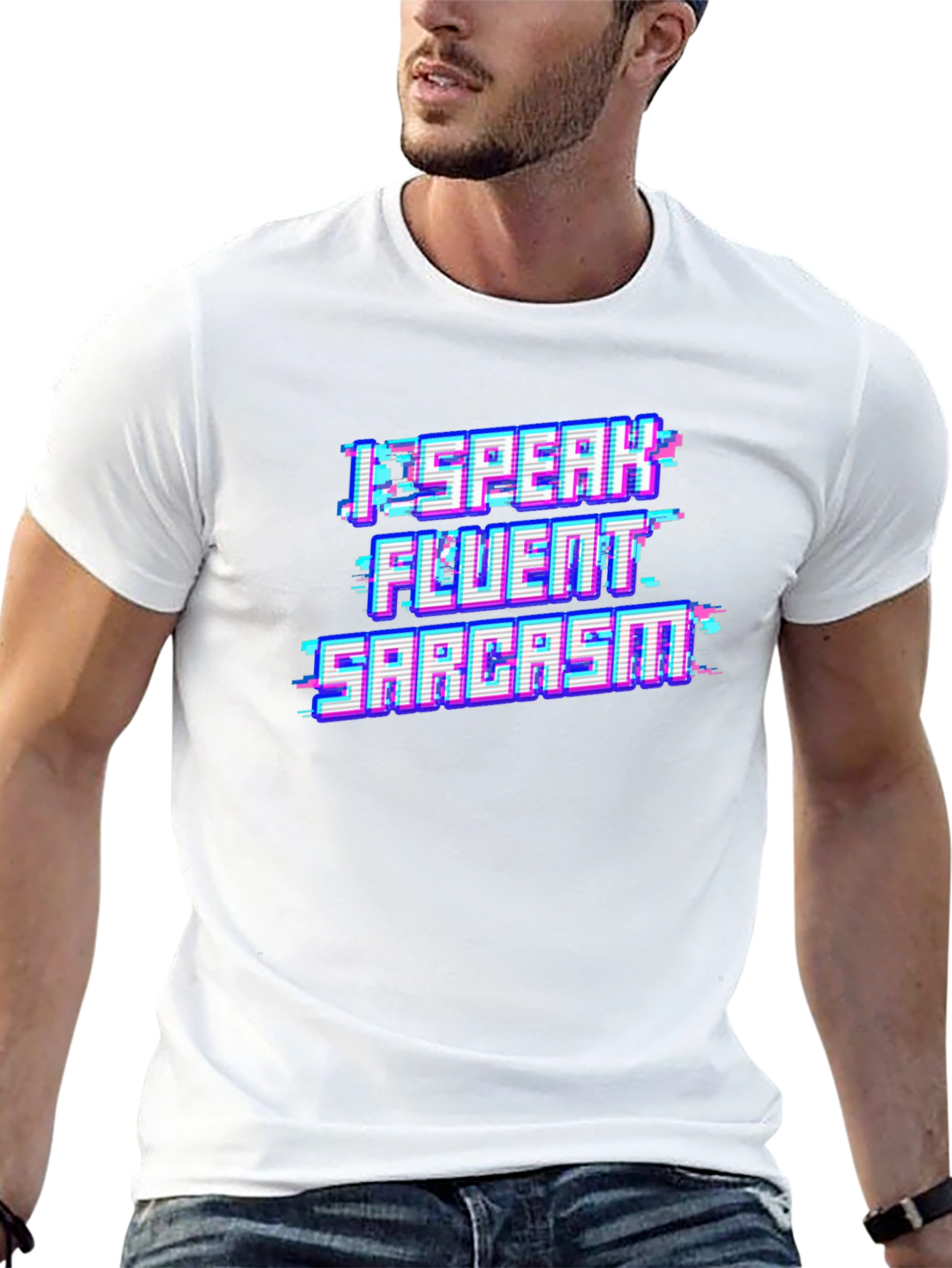 I Speak Fluent Sarcasm Black T-Shirt