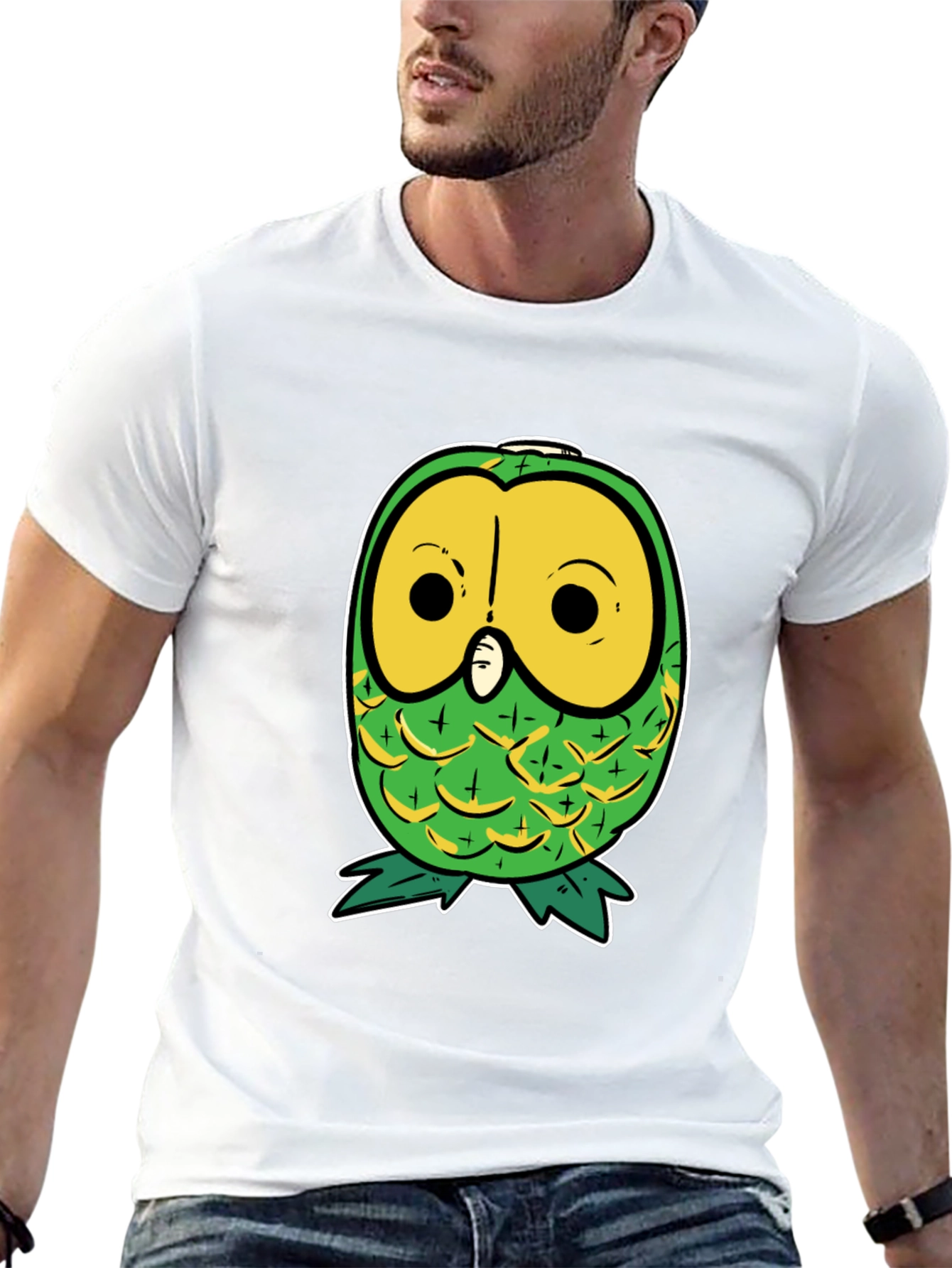 Pineapple Owl Graphic T-Shirt - Unique & Funny