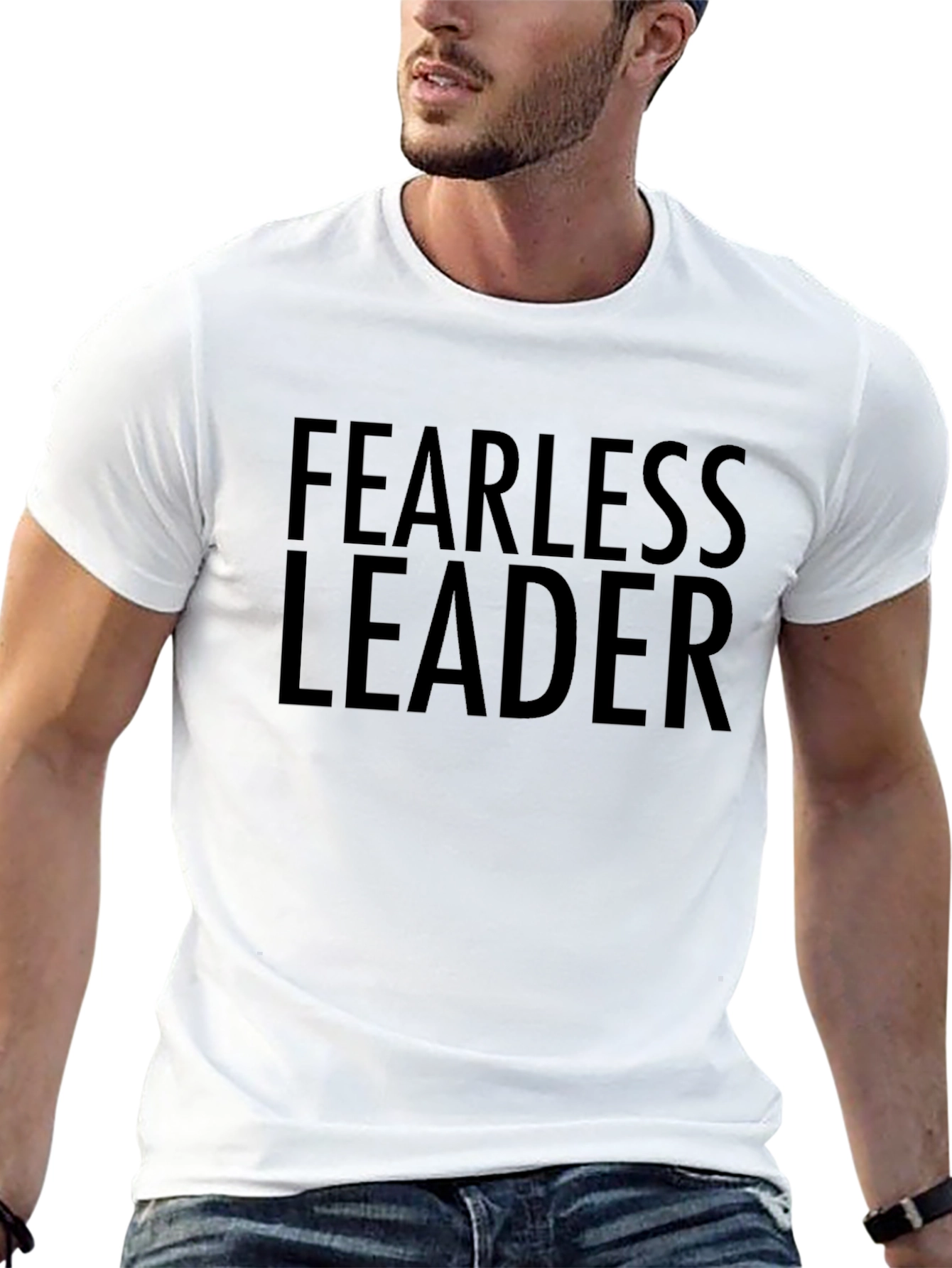 Fearless Leader Black T-Shirt - Bold Statement Tee