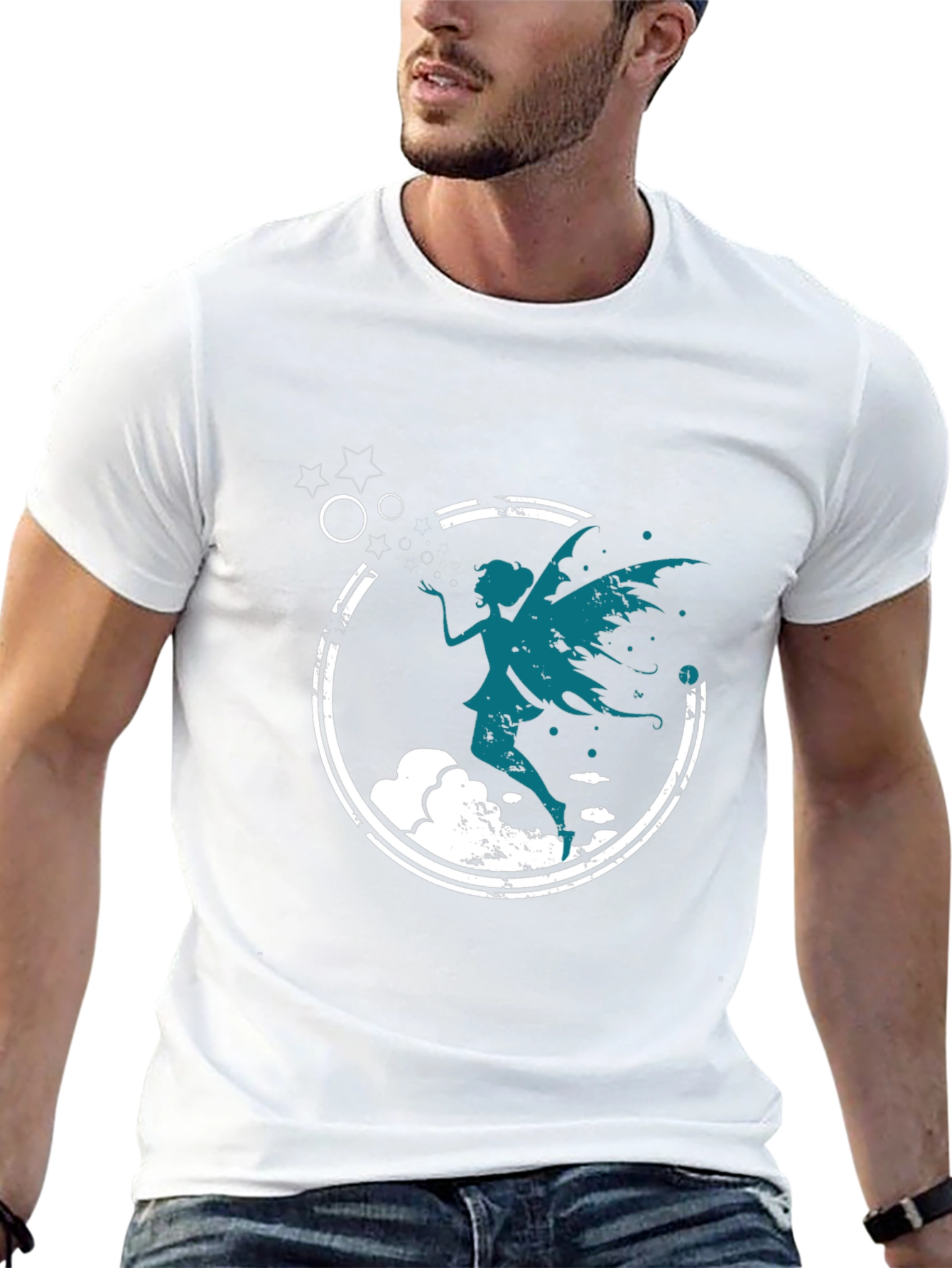 Fairy Silhouette Black T-Shirt
