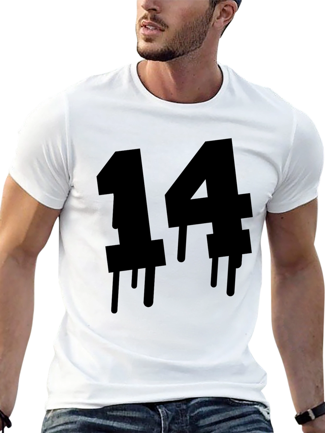 Dripping Number 14 Black T-Shirt