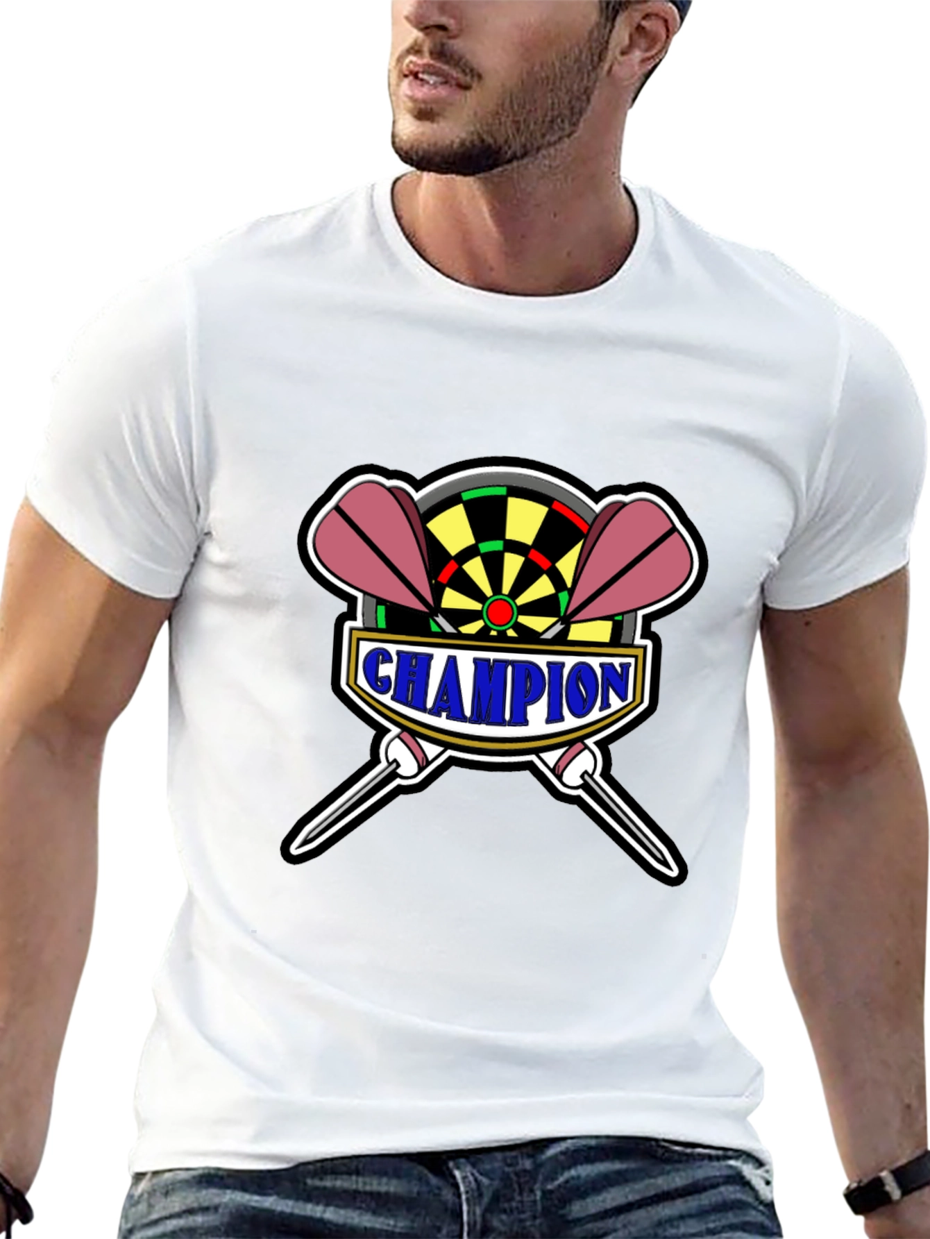 Champion Dart T-Shirt - Dartboard Design