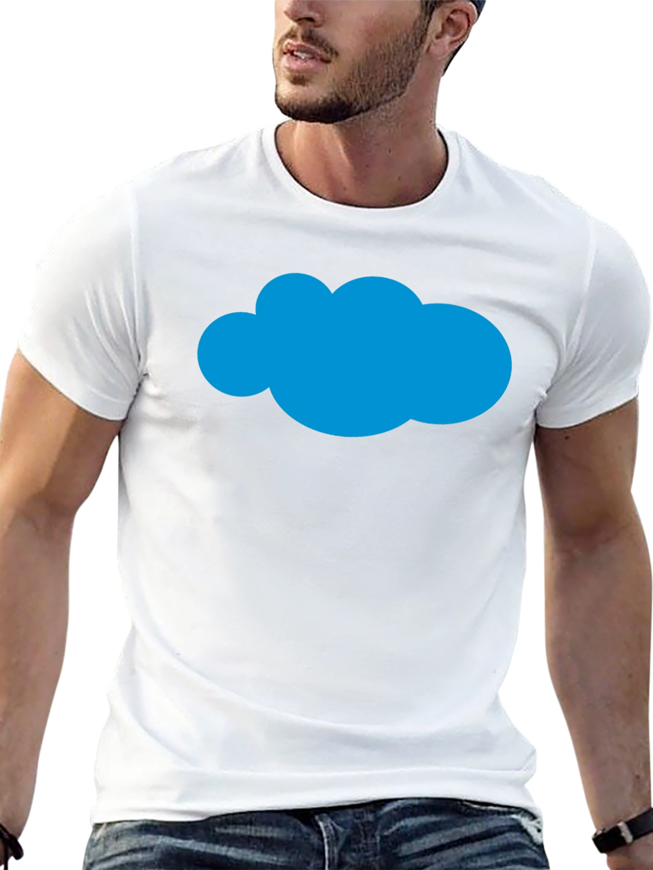 Cloud Graphic Tee - Soft Cotton Blend