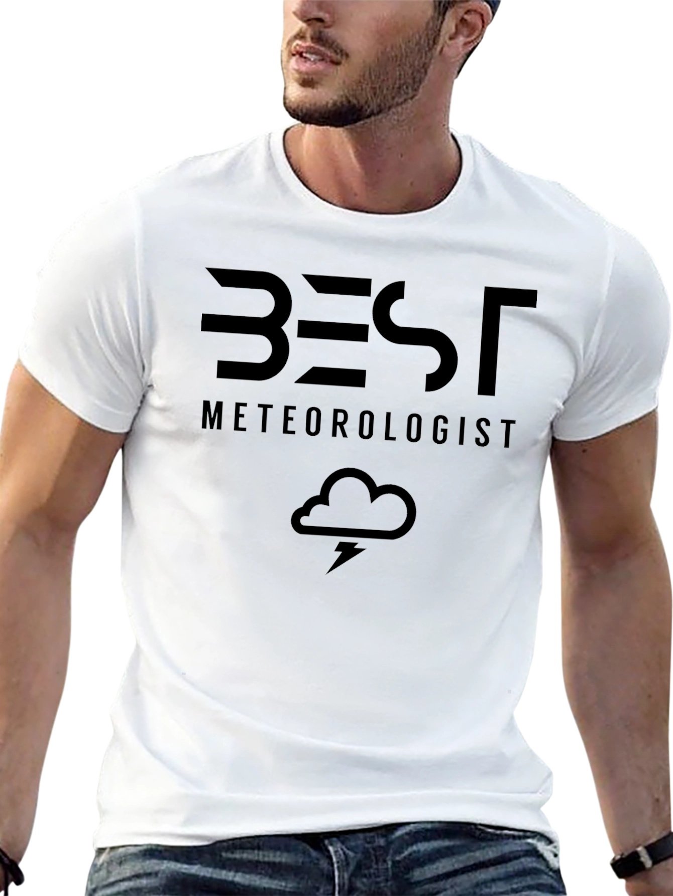 Best Meteorologist Black T-Shirt Weather Science Gift